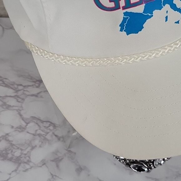 WINNER Renaissance International Vintage Geneva Hat White Blue Streetwear - Picture 4 of 12